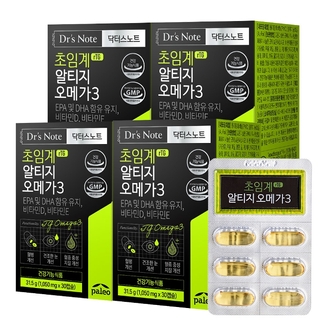 팔레오 닥터스노트 초임계 알티지 오메가3 4박스 4개월분