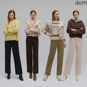 도티 코듀로이 기모 본딩 팬츠 여성 4종 QNWW