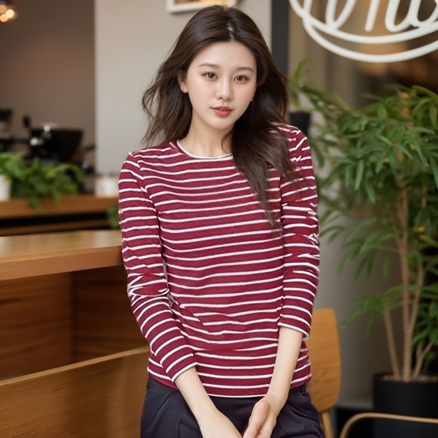 비비아체 타탄 스판 풀오버 3PCS