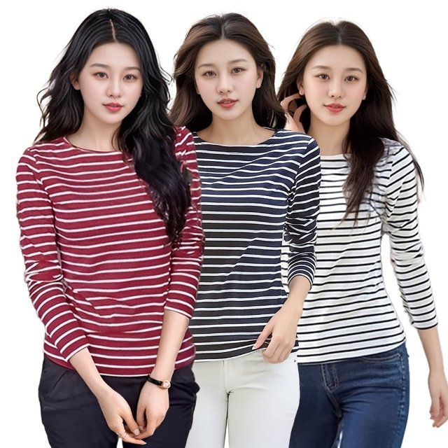 비비아체 타탄 스판 풀오버 3PCS