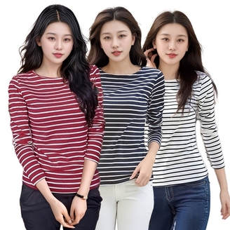 비비아체 타탄 스판 풀오버 3PCS