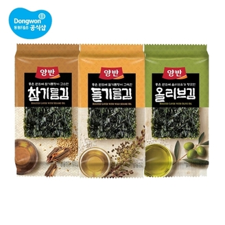 [SP]양반 식탁김 4.5g 들기름 27봉 + 참기름 18봉