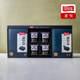 [광천김] 곱창김 선물세트 (곱창캔김4캔+곱창전장10봉+선물용가방)
