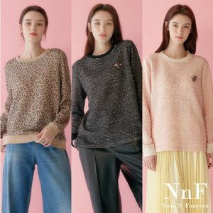 NNF 여성 트윙클 소프트 티블라우스 3종+브로치