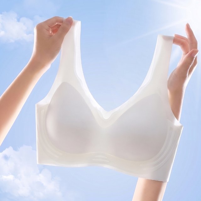 1+1 숨쉬는 에어홀 쿨링 브라 여름 메쉬 냉감소재 노와이어 심리스 언더웨어