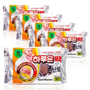 하루온 핫팩 50매 붙이는핫팩/손난로 찜질팩 하루온팩 