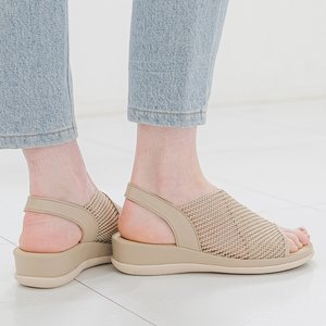 올리 엘라스틱 밴딩 샌들 