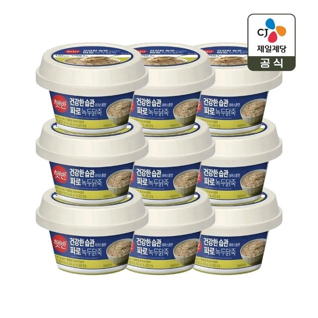 햇반죽 파로 녹두닭죽 265g x9개