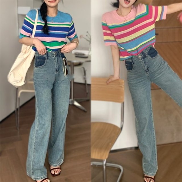 [비니브] 아리스타 트림 티셔츠 2종