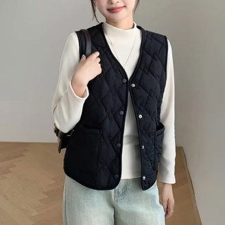 1+1세트 벨라도나 여성 겨울 경량 융털안감 다이아 퀄팅 패딩조끼 BLDN2413WS2