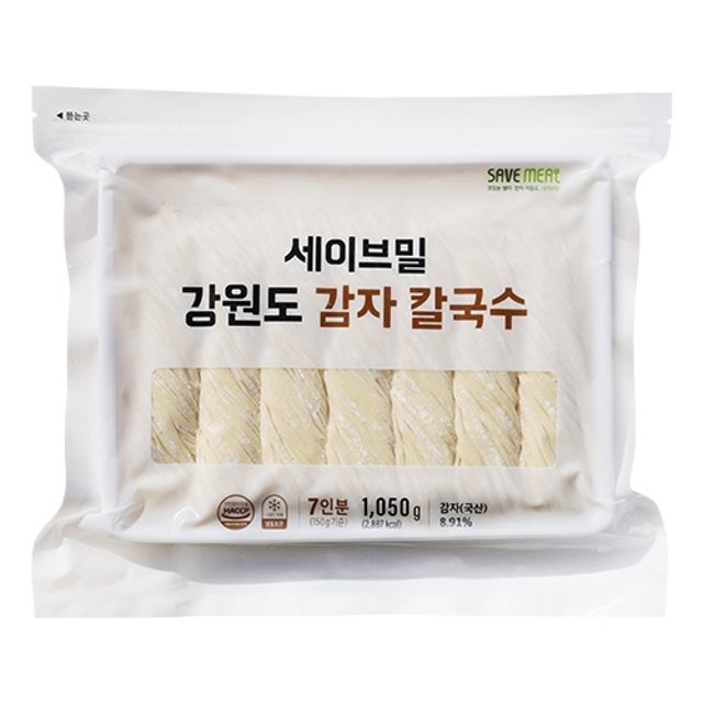 G[사리] 강원도감자 감자칼국수 1.05kg 1팩 (7인분)