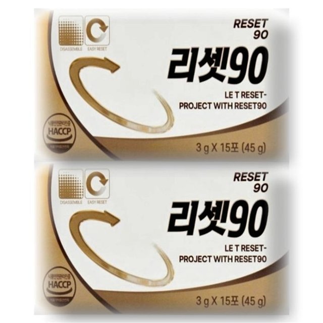 리셋90 3g x 15포 2박스