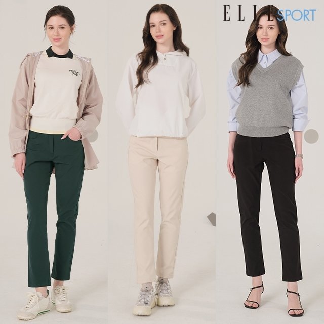 25SS ELLE SPORT 여성 릴렉스 팬츠 3종