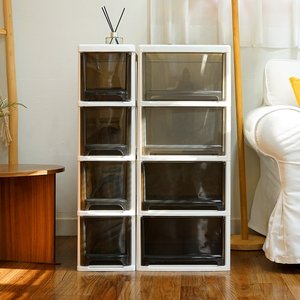 모던 슬림 틈새 서랍장 4단 바퀴별매 수납 정리함