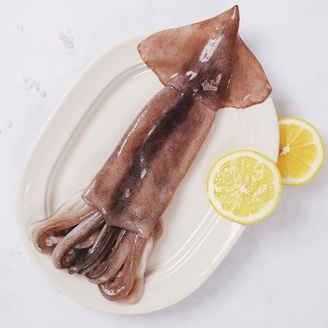 [강영수산]자연산 손질오징어 통오징어 2미(400g) x 3팩 (6마리)