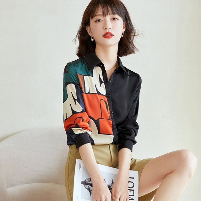 [루미루나]프린팅패턴블라우스