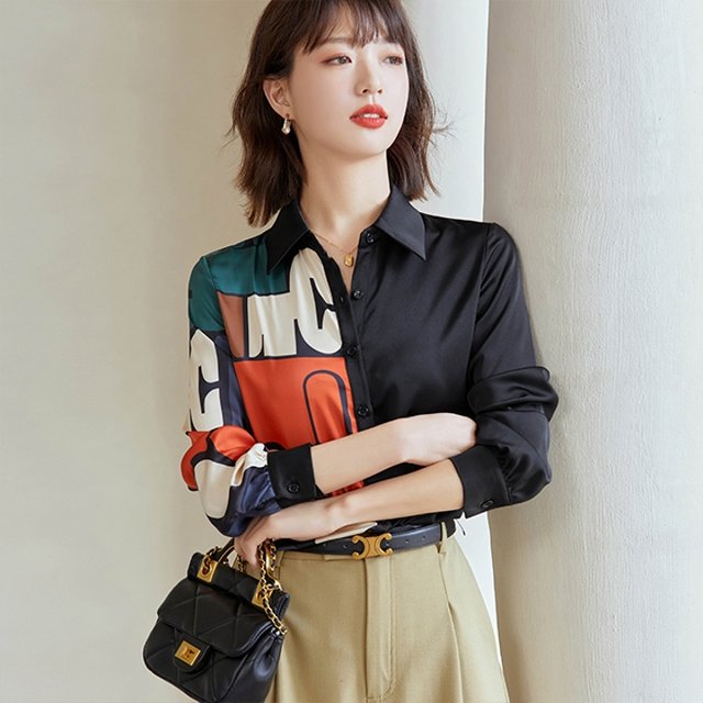 [루미루나]프린팅패턴블라우스