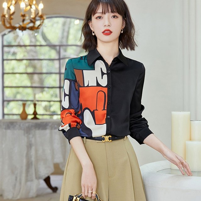 [루미루나]프린팅패턴블라우스