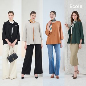 (매장판매동일) 26FW 에꼴드파리 자켓 2종+브로치+스카프 