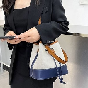 미니버킷백 캔버스 복조리가방 데일리 버킷 크로스백 (WFI3CLN)