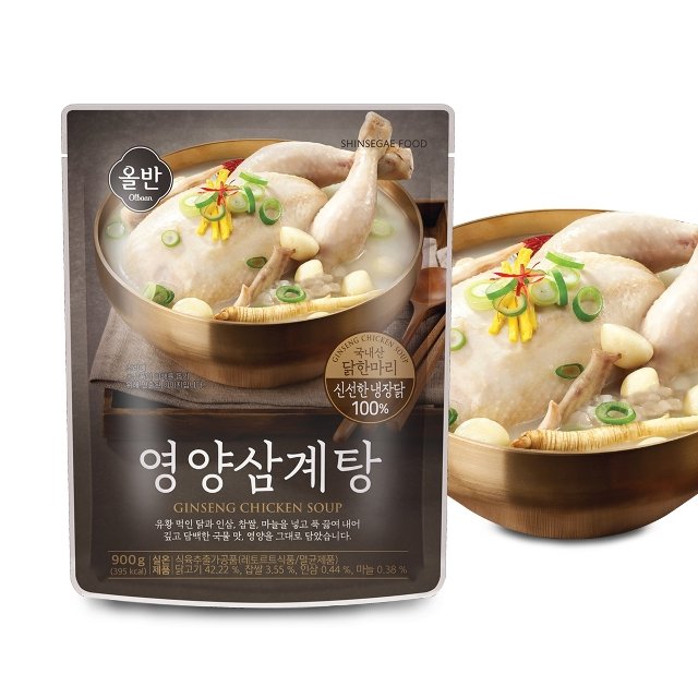 올반 유황먹인 냉장닭 영양삼계탕 900g x 4팩