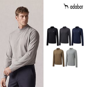 아다바트 26FW 최신상! 데일리 기모 모크넥 셔츠 5종, 남성
