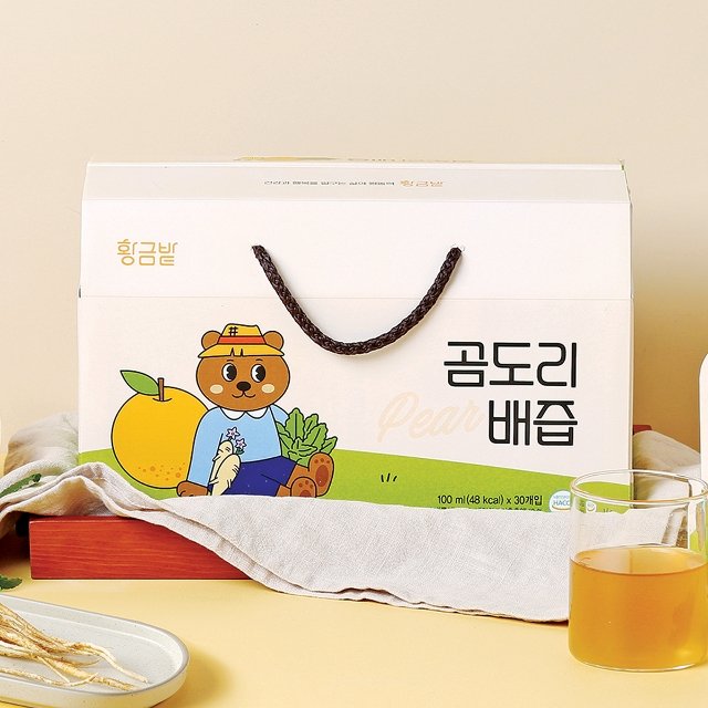 [황금밭] 곰도리 곰보배추 배도라지즙 배즙 선물박스 100mlx30포