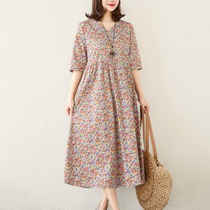[헬리꽁땡]플라워잔꽃무늬롱원피스