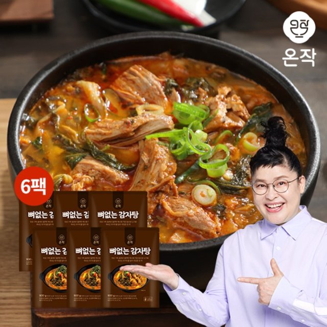 [온작] 이영자 뼈없는 감자탕 900g x 6팩