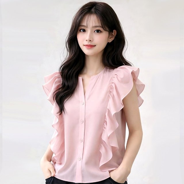 [비니브] 브리아 민소매 블라우스2종