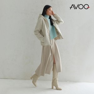 아보크 26FW 퍼트리밍 패딩 자켓 3종, 여성