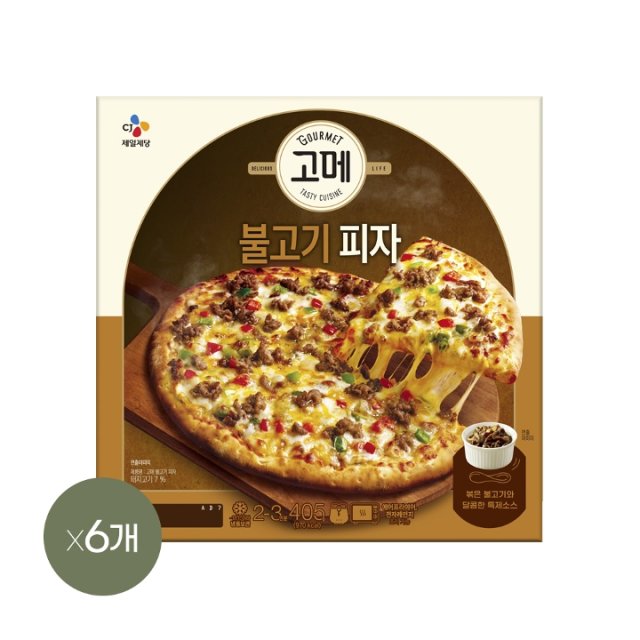 CJ제일제당 고메 클래식 불고기 피자 405g [6개] - 에누리 가격비교
