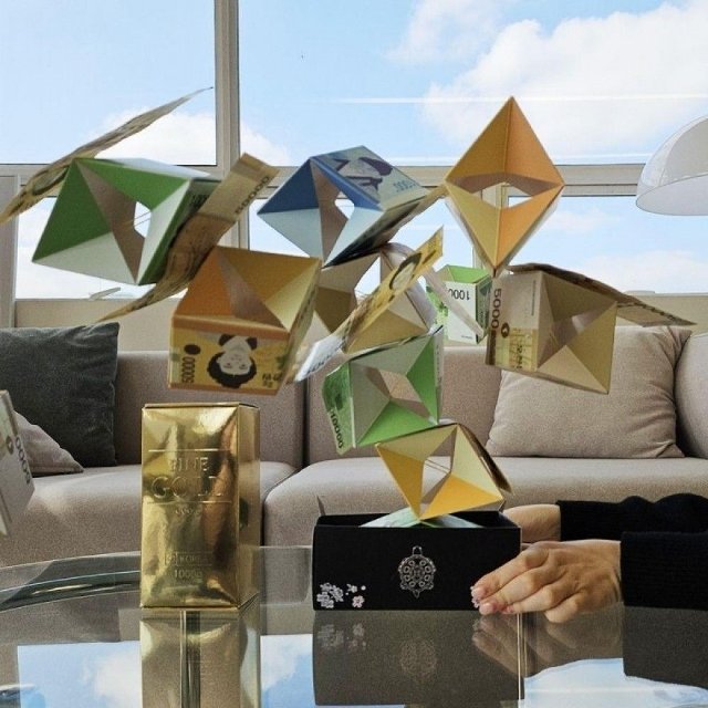 용돈 박스 현금 선물 반전 기프티콘 (WFKAQOG)