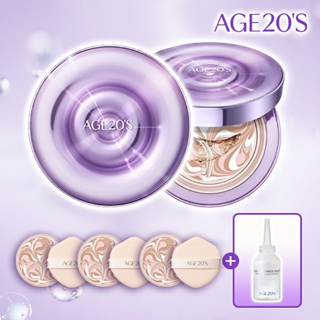 [에이지투웨니스]AGE20S 다이아 물광샷 에디션 에센스팩트(본품2+리필3+앰플)SPF50+ PA++++