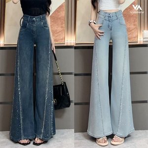[비니브] 비즈폼 와이드 데님바지