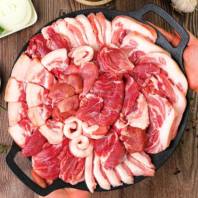 [전라도 청년] 국내산 돼지 뒷고기 모듬 500g