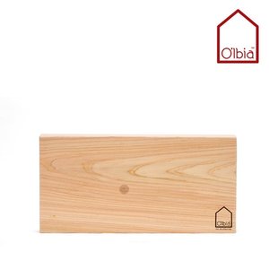 올비아 편백나무도마 (소) 옹이 40x20cm