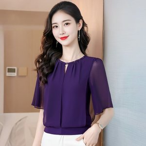 [엘드마마] 유리안 시스루 블라우스