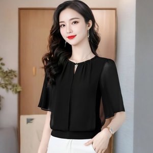 [엘드마마] 유리안 시스루 블라우스