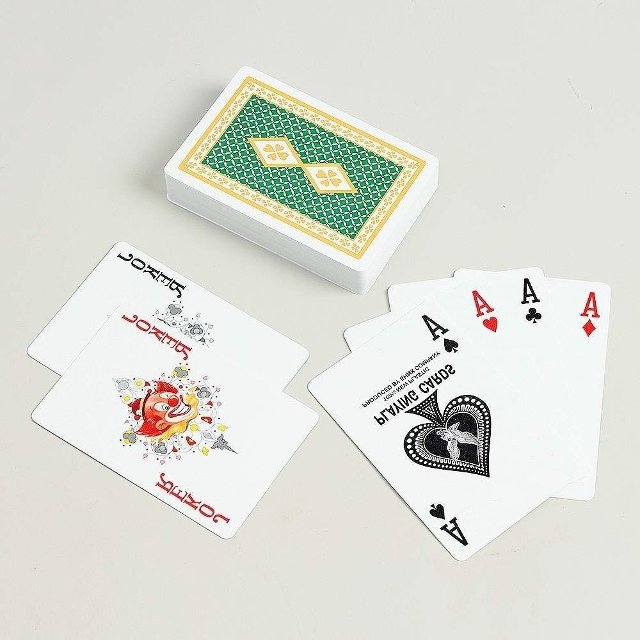 포커 카드 그린 플라스틱 카지노 홀덤 여행 (WFHRWUR)