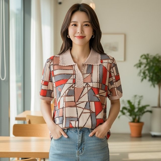 [엘드마마] 몬드리안 레이스카라티 2종