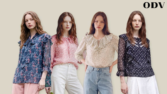 [오디브의 정수] 26SS ODV 쿨샤벳 블라우스 4종 