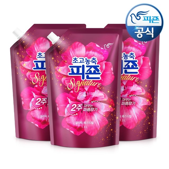초고농축피죤 NEW시그니처 섬유유연제 1.3Lx3개