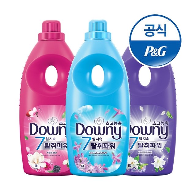 다우니 초고농축 섬유유연제 탈취파워 1L 3개