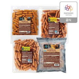 청정원 리치부어스트(오리지널/할라피뇨/치즈오레가노) 1.5kg 3종 택1 + 리치부어스트1.2kg