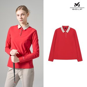 [프리미엄] 밀레골프 26SS 최신상! 기능성 트리코트 긴팔 카라 셔츠 3종, 여성