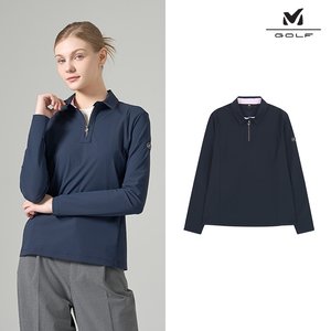 [프리미엄] 밀레골프 26SS 최신상! 기능성 트리코트 긴팔 카라 셔츠 3종, 여성