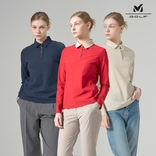 [프리미엄] 밀레골프 26SS 최신상! 기능성 트리코트 긴팔 카라 셔츠 3종, 여성