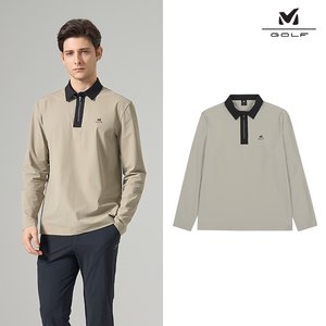 [프리미엄] 밀레골프 26SS 최신상! 기능성 트리코트 긴팔 카라 셔츠 3종, 남성