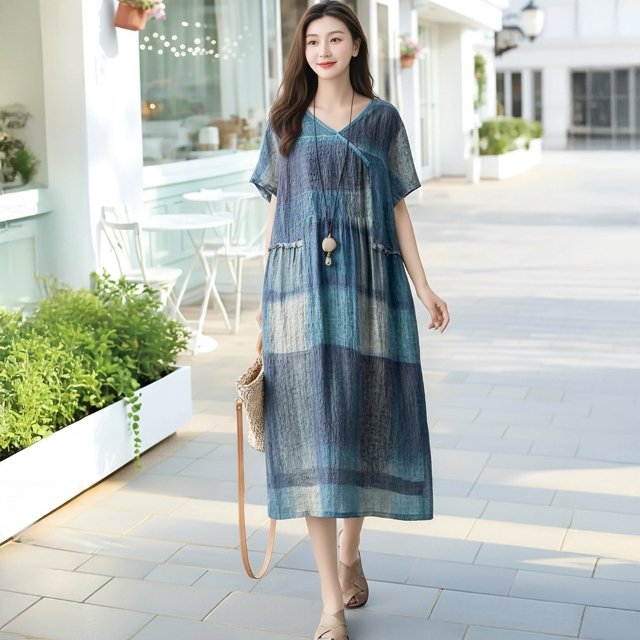 쉐바 에이렌 인견혼방 원피스(색상선택)